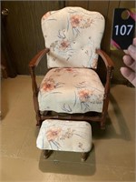 Rocking Chair & Foot Stool