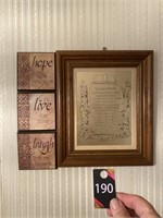 The Lords Prayer & Wall Decor