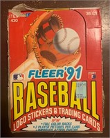 1991 Fleer Baseball Wax Box