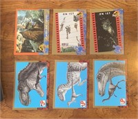 Six 1993 Jurassic Park Cards