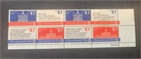 Eight 10c Bicentennial Era Postage Stamps
