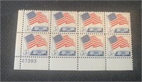 Eight 5c US Flag/Capitol Postage Stamps