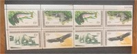 Eight 8c Wildlife Conversation Postage Stamps