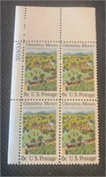 Four 6c Grandma Moses Postage Stamps
