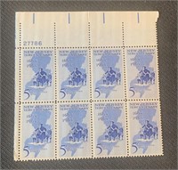 Eight 5c New Jersey Postage Stamps