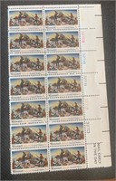 Fourteen 8c Missouri Postage Stamps
