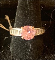 Gorgeous Pink Ice Size 8 Ring