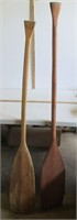 2 Vintage Wooden Paddles