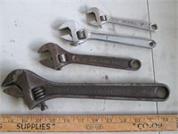 4 Crescent Wrenches
