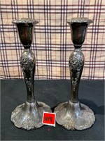 "Baroque" by Wallace Candlesticks Silver-Plated