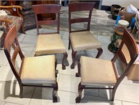 4 DINNER CHAIRS*