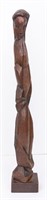Lorrie Goulet 'Standing Woman' Wood Sculpture