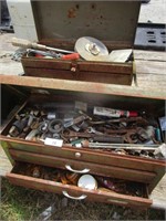 Large Lot of Tool Boxes with Parts and Tools