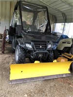 SUZUKI 4 X 4 WITH 5 FT. PLOW WITH WINCH