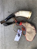 POWDER HORN AND CANTEEN