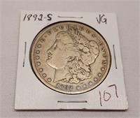 1892-S Silver Dollar VG