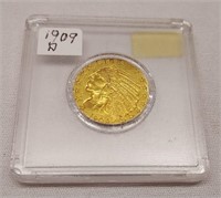 1909-D $5 Gold XF