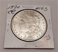 1890-CC Silver Dollar Unc.