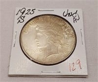 1925-S Silver Dollar AU