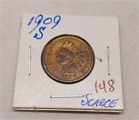 1909-S Indian Cent G-Cleaned
