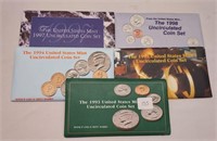 1993, ’94, ’95, ’97, ’98 Mint Sets