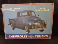 Chevrolet Truck 1950 Tin Sign