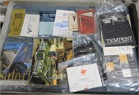 Box of automotive ephemera