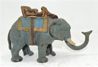Cast iron elephant mechanical bank