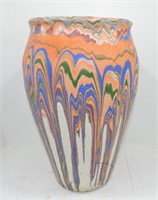 Mission style floor vase, 16"