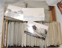 Large box of old postcards