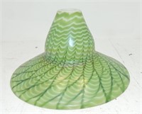 Art glass lamp shade, 10"d