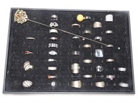 Box of rings and hatpin