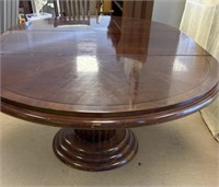 Wooden Pedestal  Base Oval Dining Table