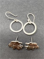 Two Pair of Sterling Earrings