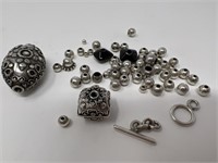 Sterling Beads and Hooks for Making Jewelry