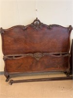 Ornate Full Size Head and Footboard