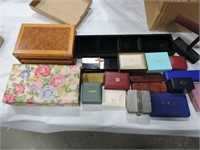 Lot of jewelry and watch boxes