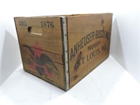Anheuser-Busch Inc. wooden crate