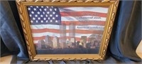 Tribute to 911 Framed  Twin Tower Art