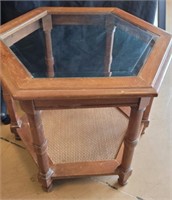 Vintage Six Sided End Table
