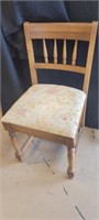 Dining Chair with Embroidered Seat