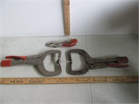 3 Vice Grip Clamps, Leverwrench