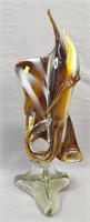 Art Glass Sailfish Sculpture