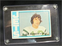 JOE NAMATH QUARTERBACK JETS CARD