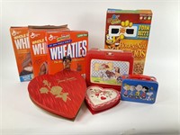 Lot of Lunch boxes & Wheaties Michael Jordan Boxes