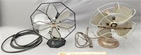 2 Vintage Metal Fans incl Trade Wind