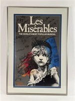 1990 Signed Les Miserables Broadway Poster