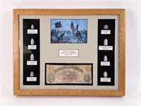 Civil War Bullets and Virginia Treasury Note