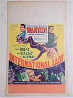 1941 International Lady Cardboard Movie Poster