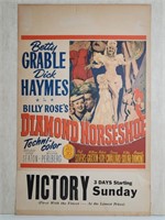 1945 Diamond Horseshoe Cardboard Movie Poster